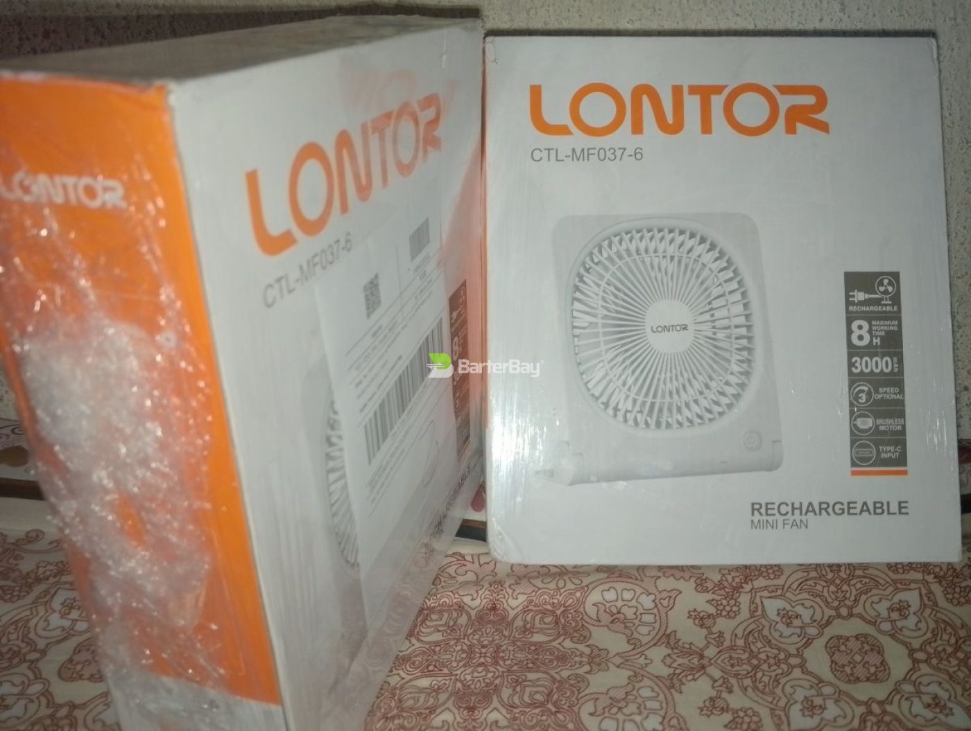 lontor rechargable mini fan