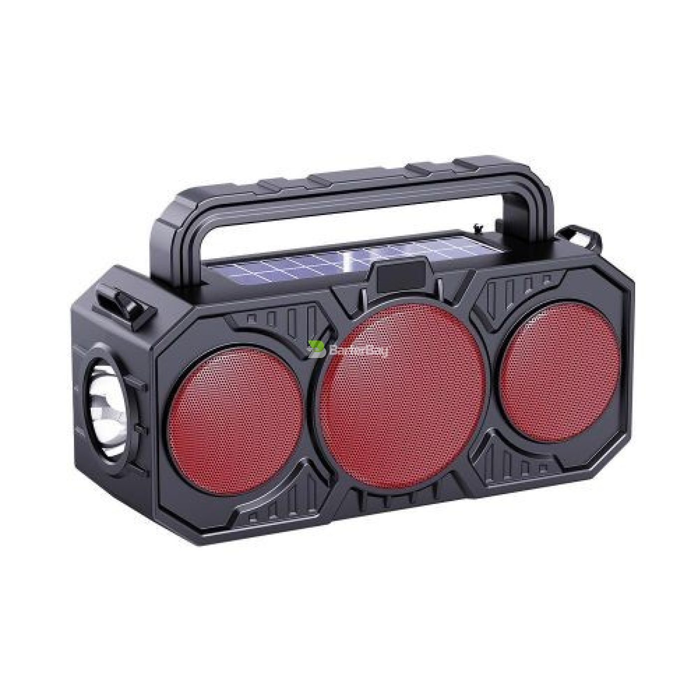 MIDIA Bluetooth Speaker with super bass With FM, Mp3 Speaker Solar power supply-red